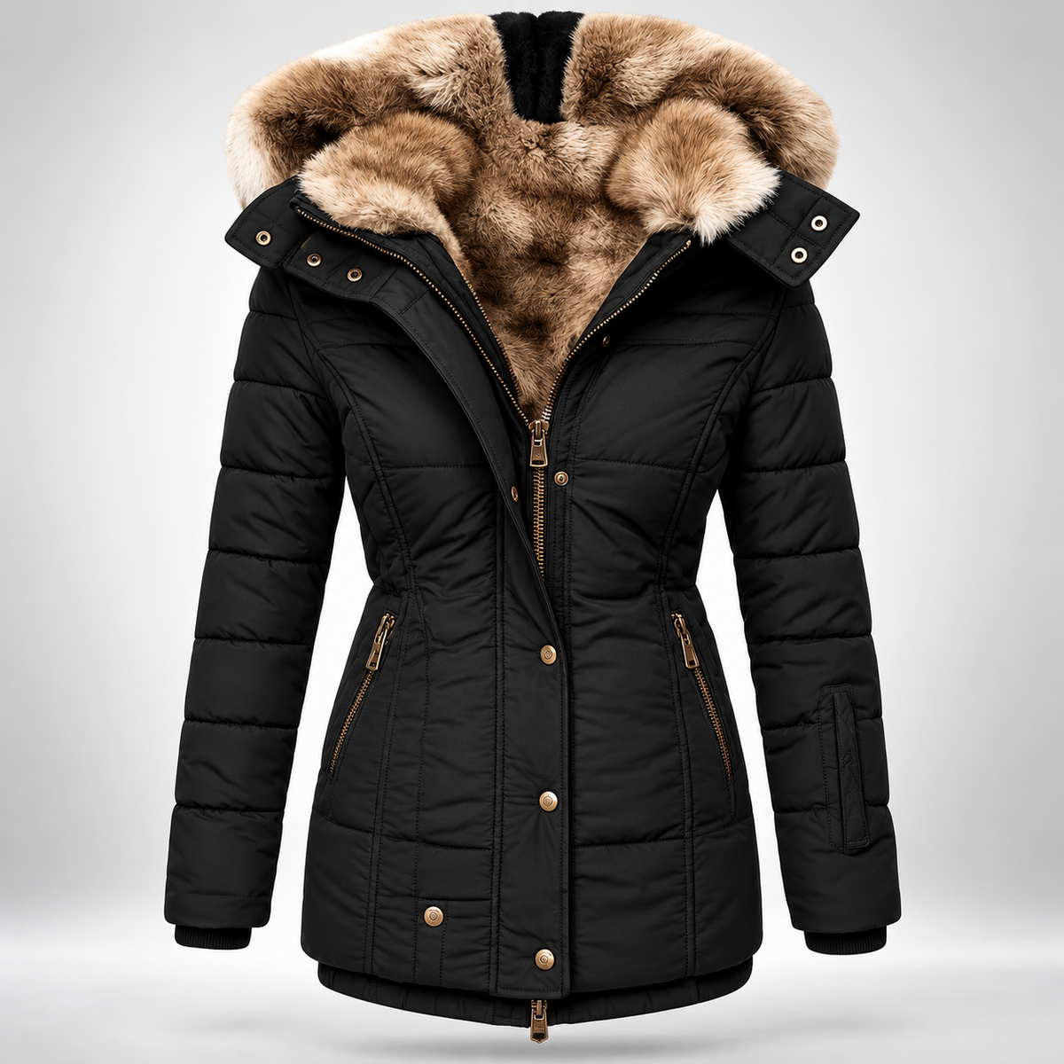Claudia | Women’s Hooded Insulated Quilted Winter Coat