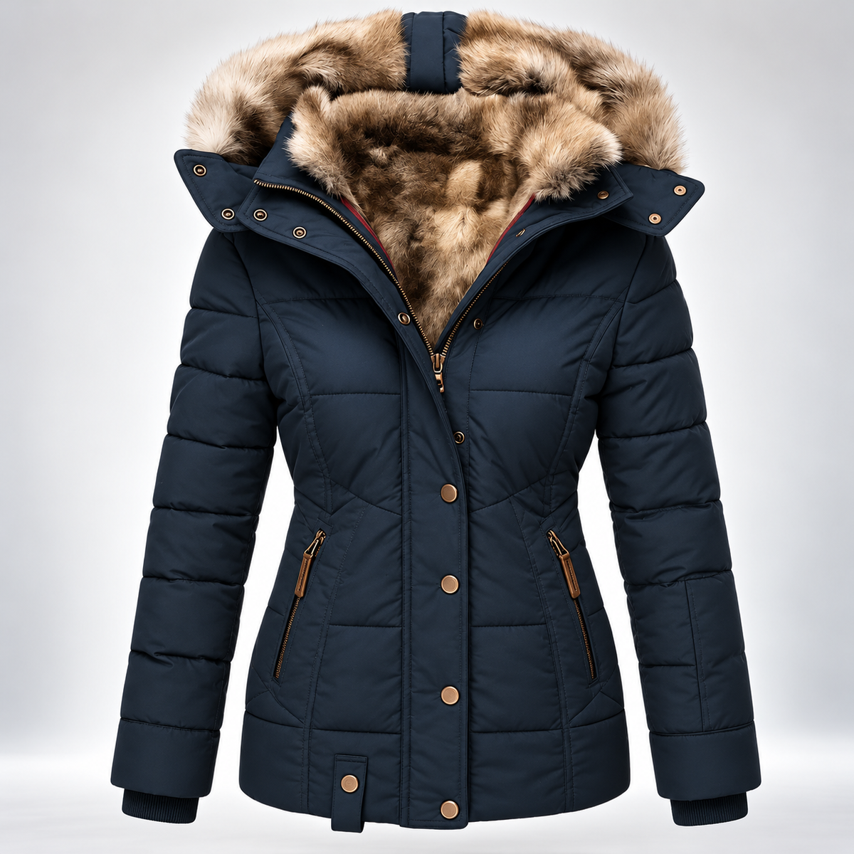 Claudia | Women’s Hooded Insulated Quilted Winter Coat