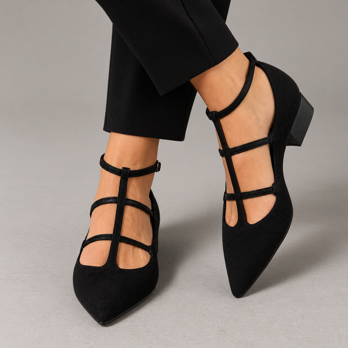 Bridget Leopard-Print Strappy Heels