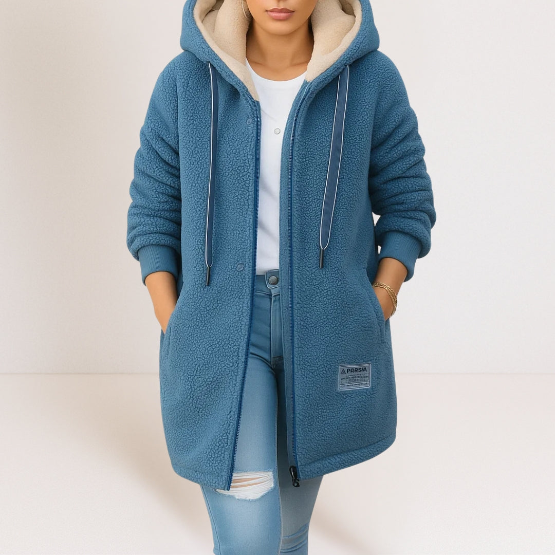 MAYA | Women's Hooded Full-Zip Relaxed Jacket