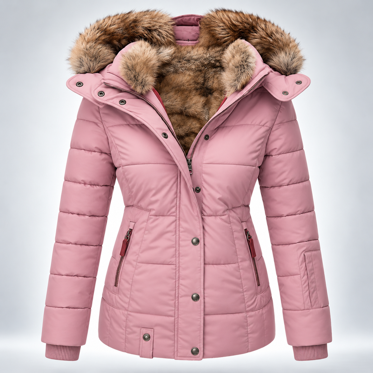 Claudia | Women’s Hooded Insulated Quilted Winter Coat