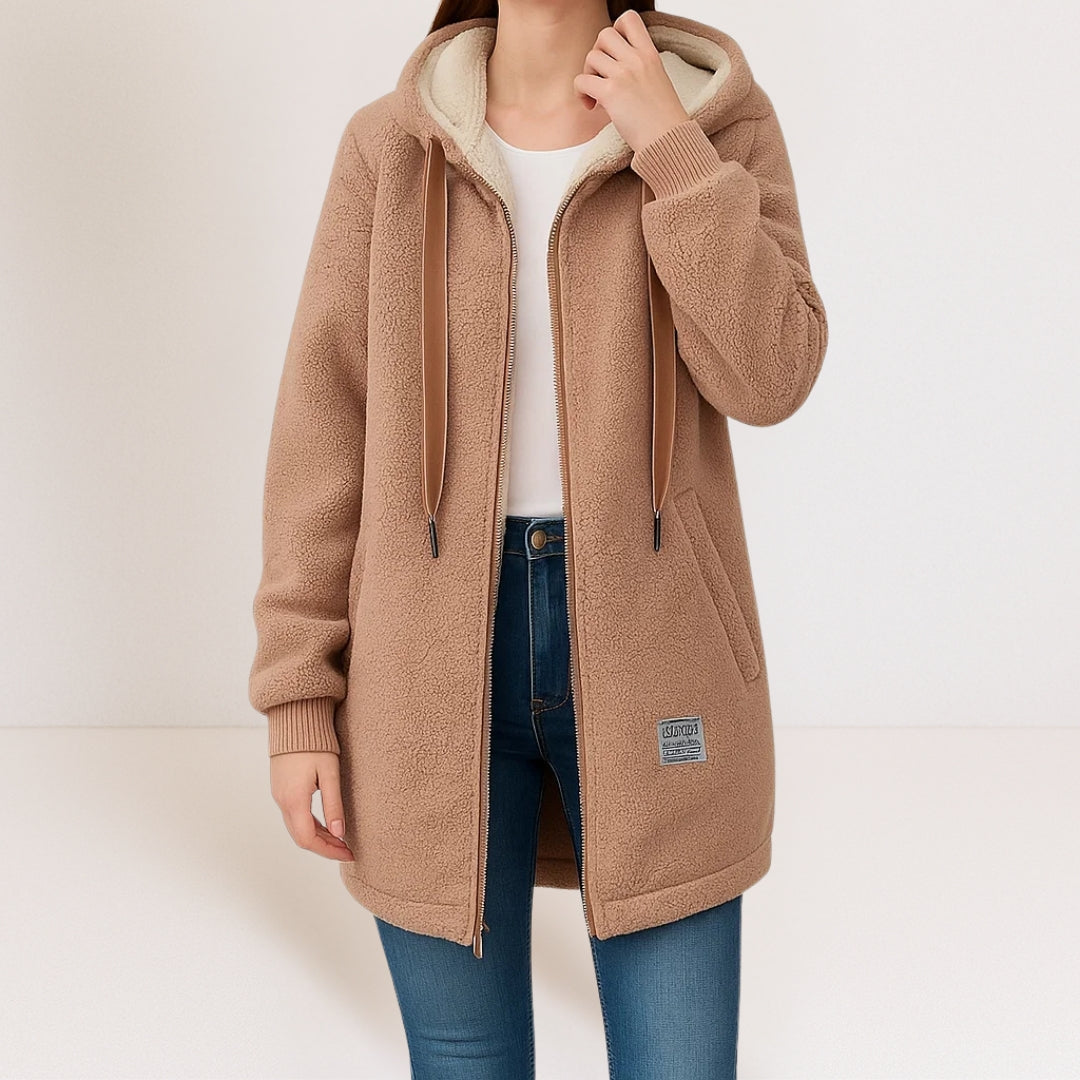 MAYA | Women's Hooded Full-Zip Relaxed Jacket