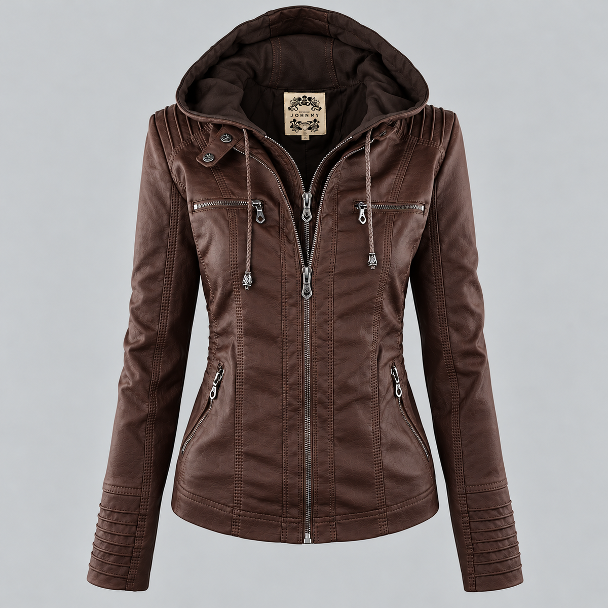 Callista | Hooded Moto Jacket