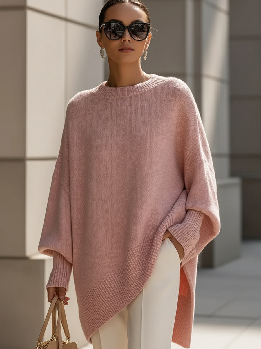 ABIGAIL | Women's Oversized Drape Knit Sweater