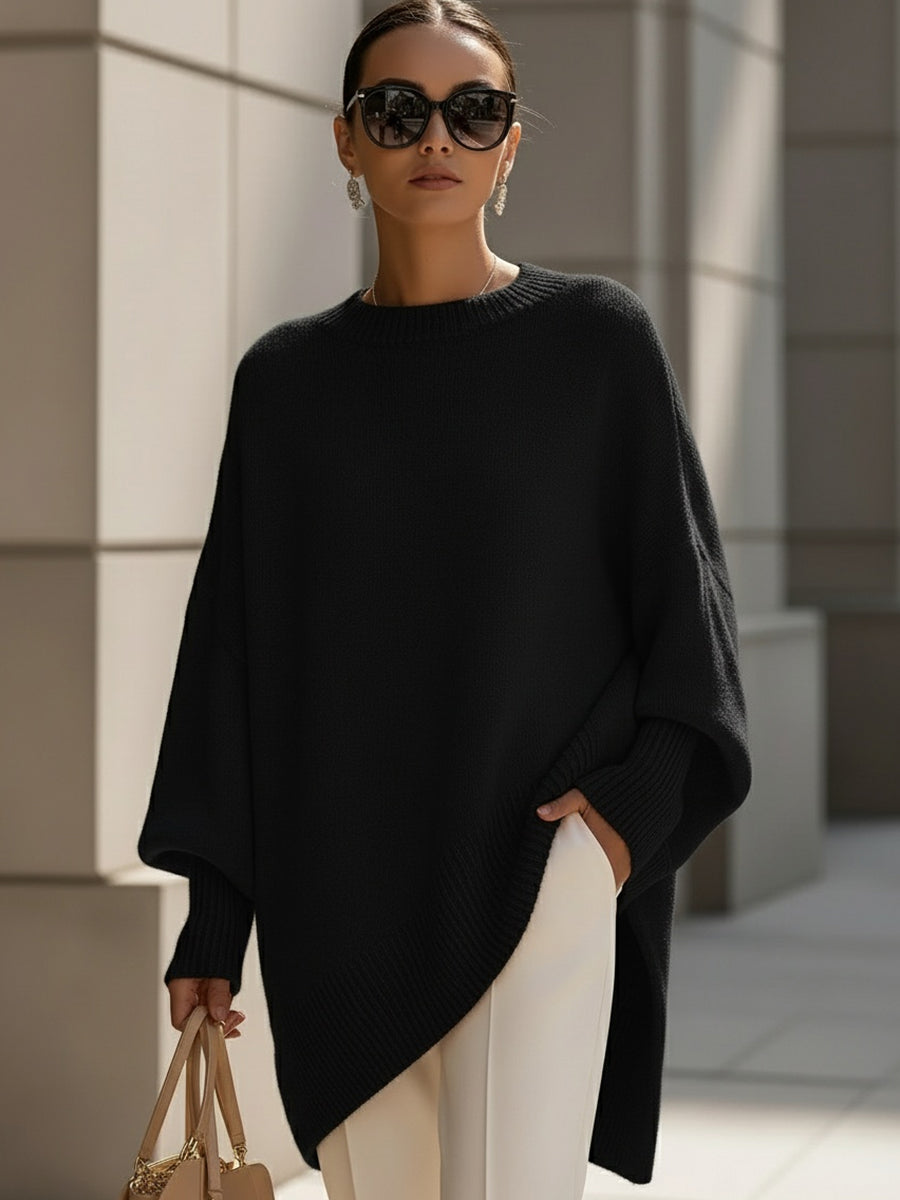 ABIGAIL | Women's Oversized Drape Knit Sweater