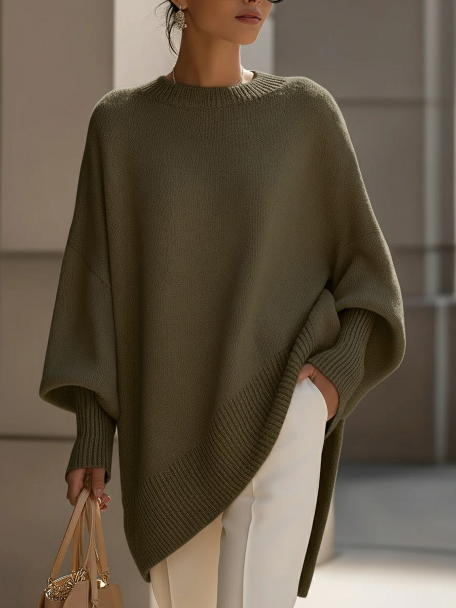 ABIGAIL | Women's Oversized Drape Knit Sweater