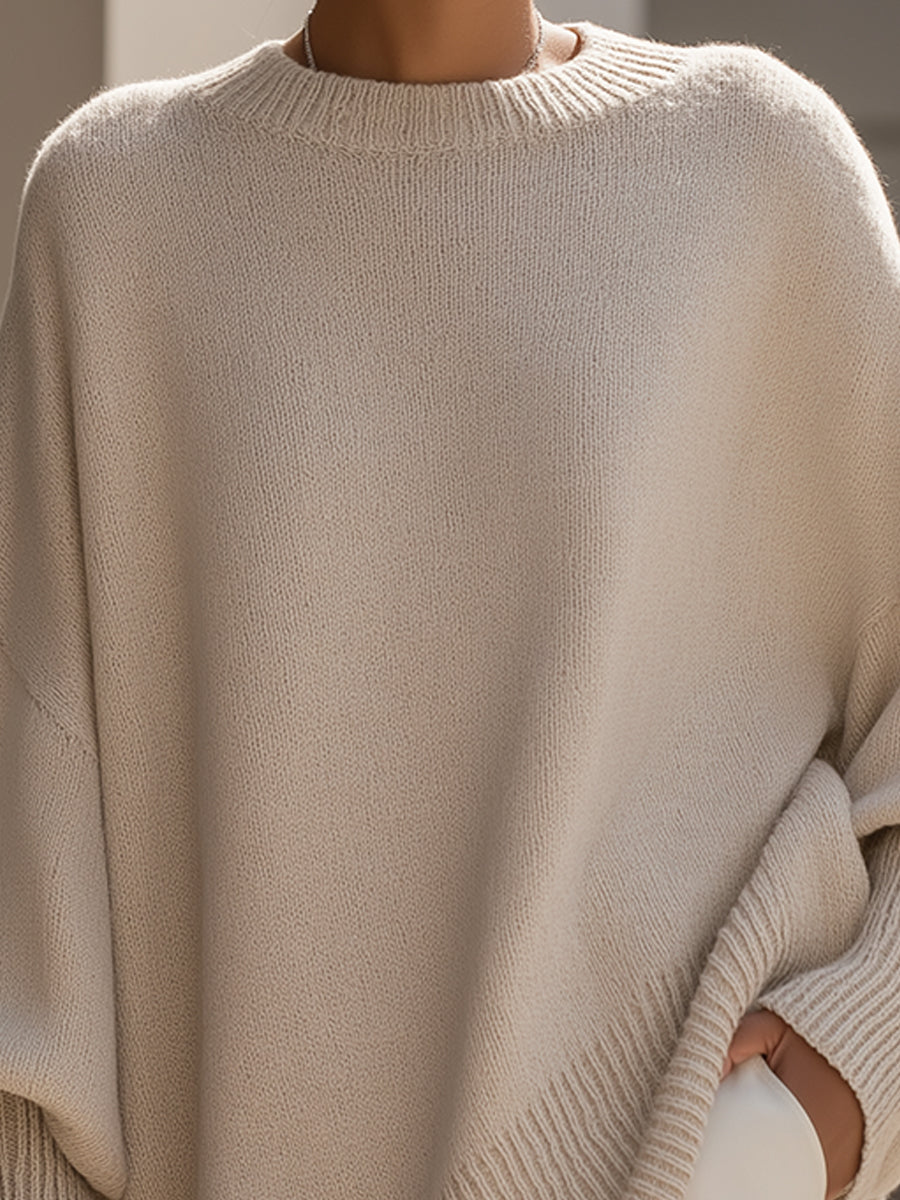 ABIGAIL | Women's Oversized Drape Knit Sweater