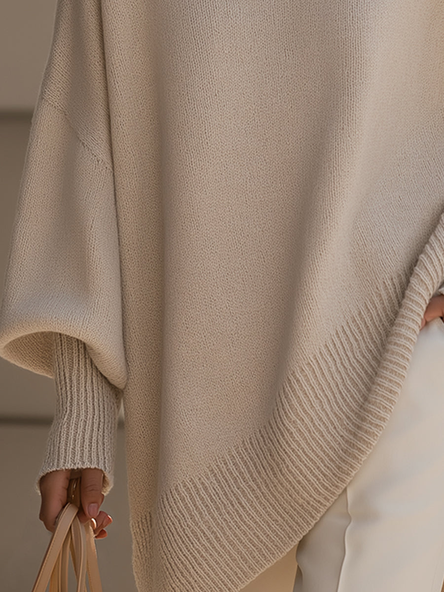 ABIGAIL | Women's Oversized Drape Knit Sweater