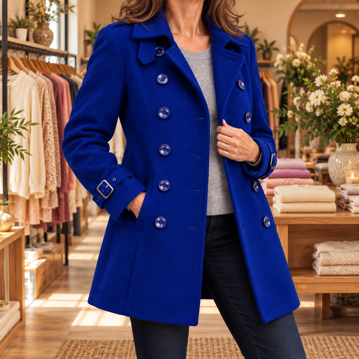 Danielle | Elegant Longline Trench Coat