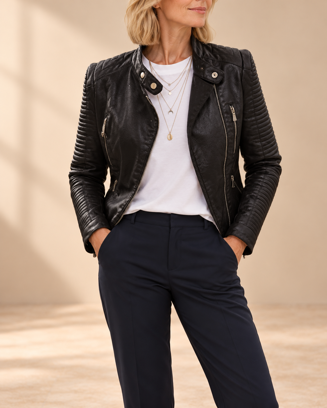 Lilian | Moto-Style Zip-Up Jacket