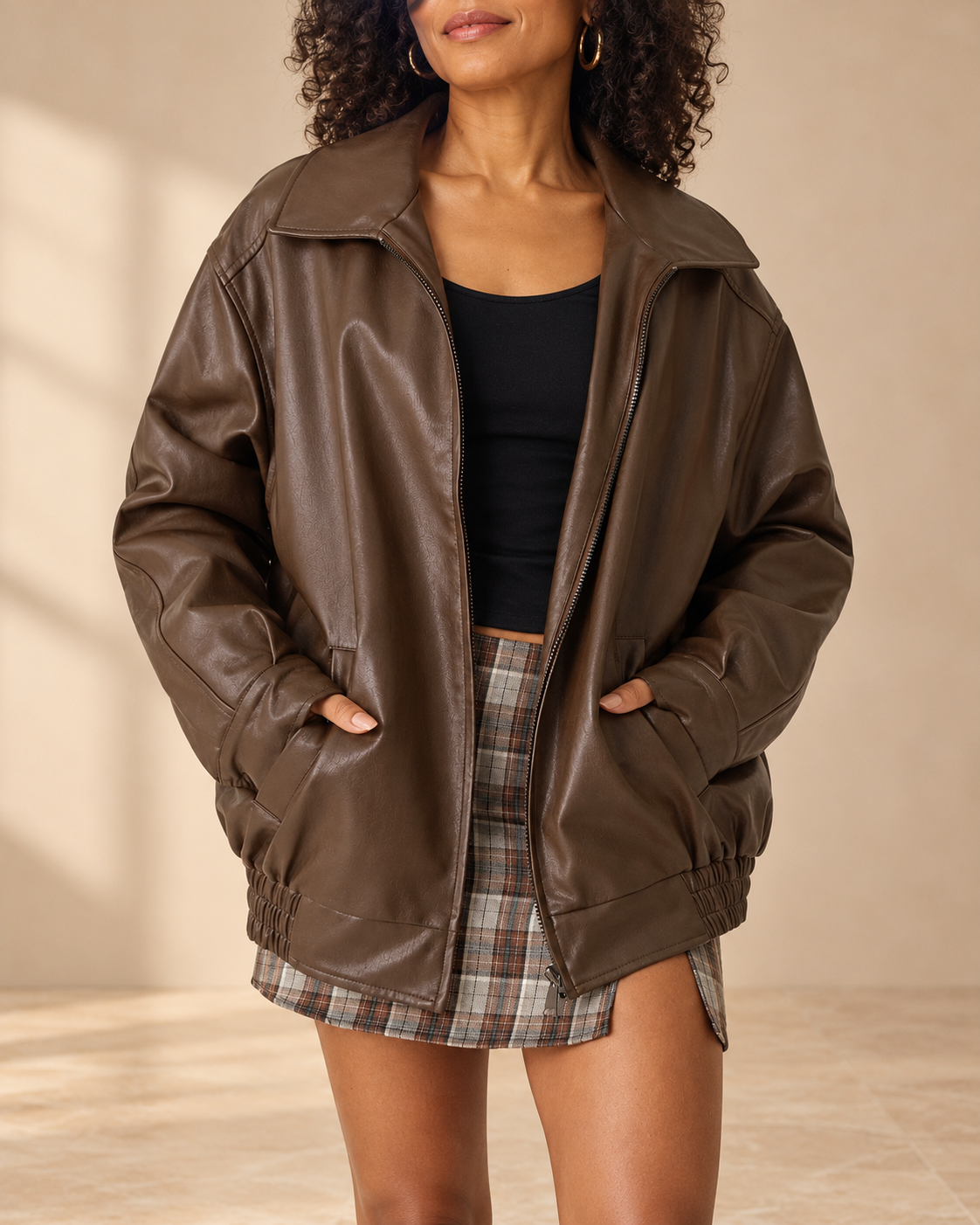 Nicola | Relaxed Zip-Up Bomber Jacket