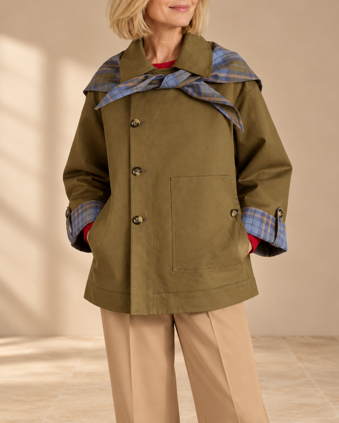 Lorna | Oversized Double-Breasted Utility Coat