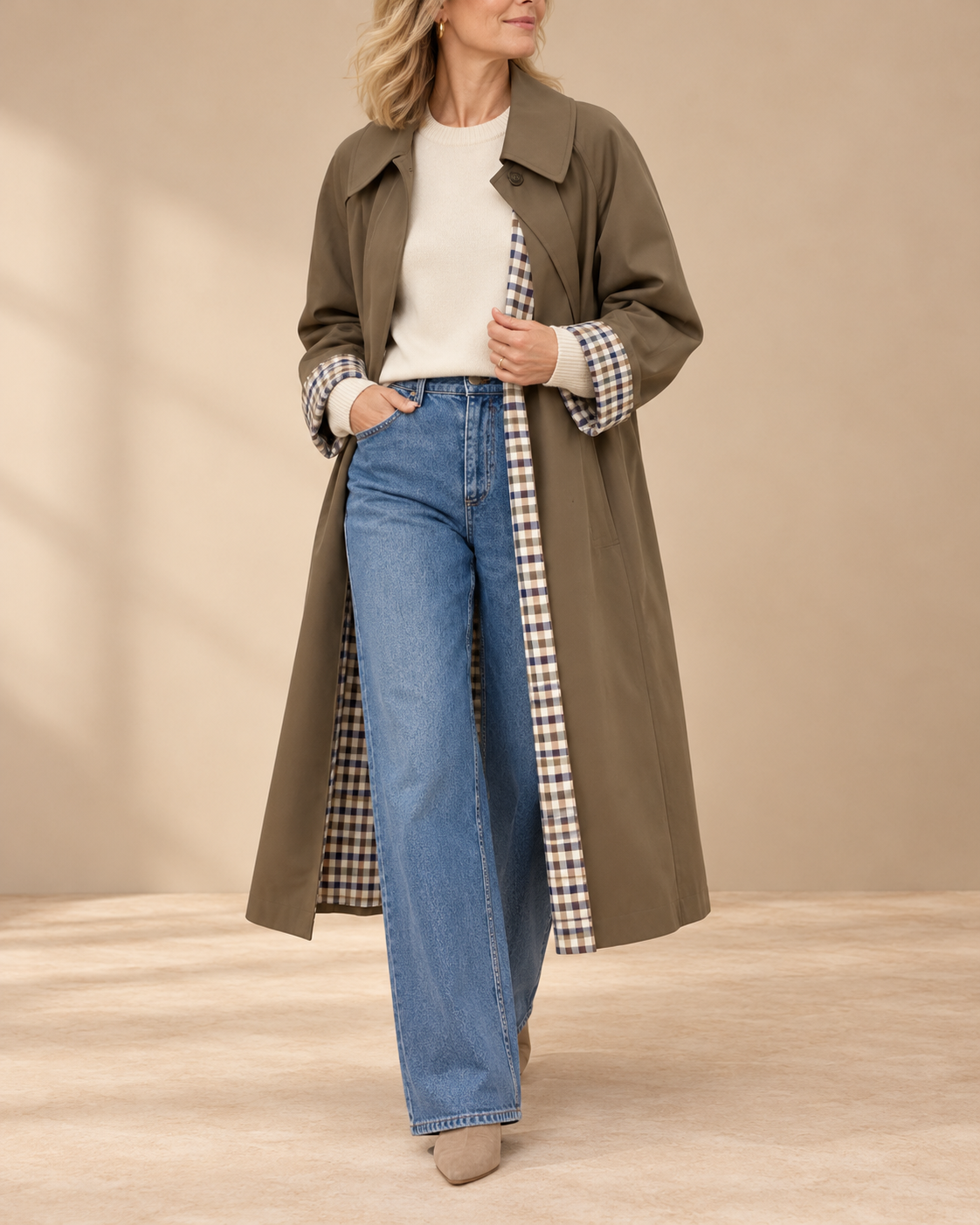 Lucia | Refined Oversized Long Trench Coat