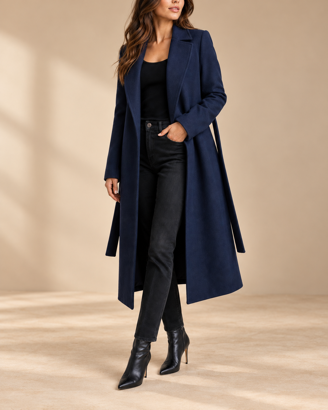 Kathleen | Hooded Zip-Up Long Trench Coat