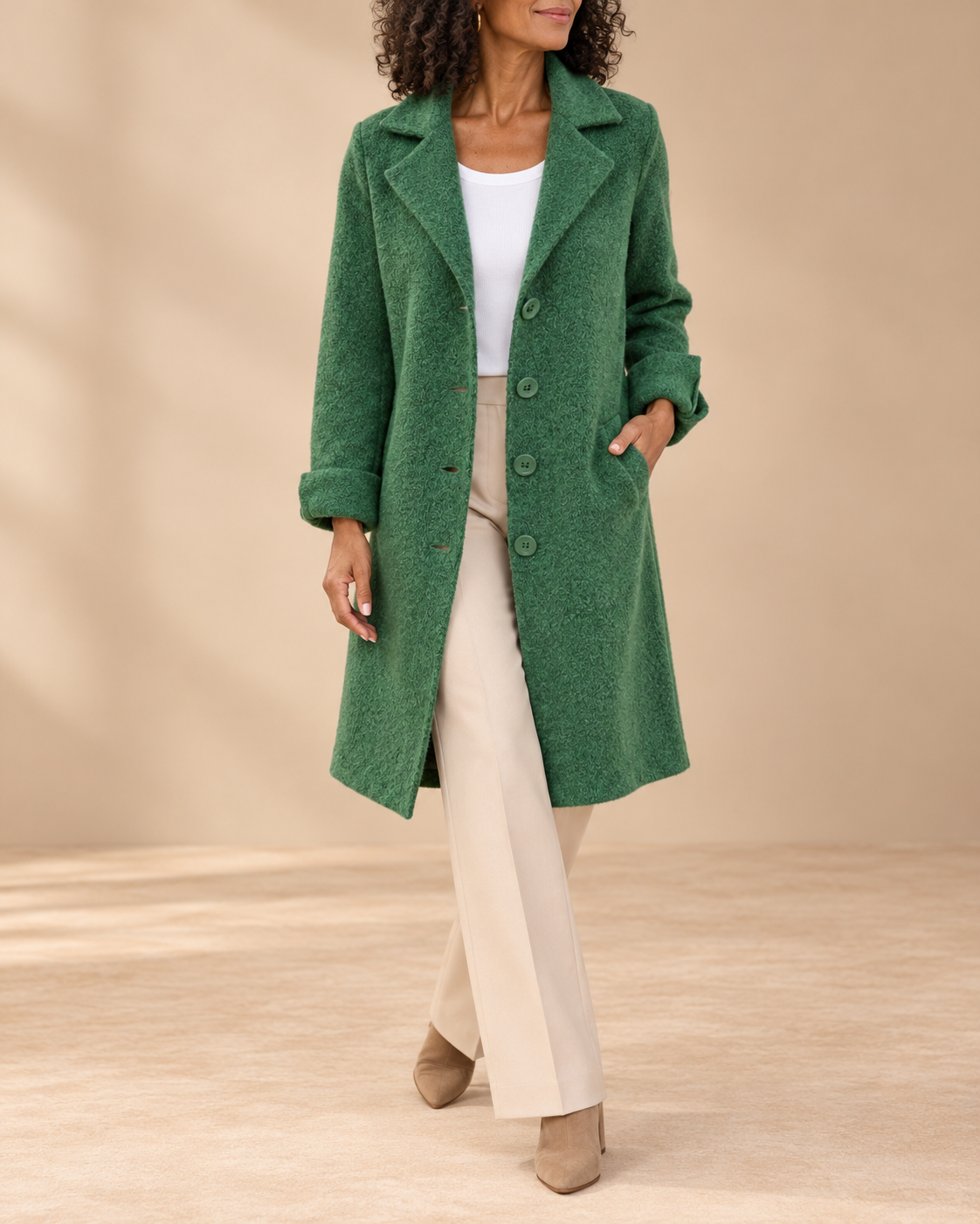 Margaret | Hooded Drawstring Rain Coat