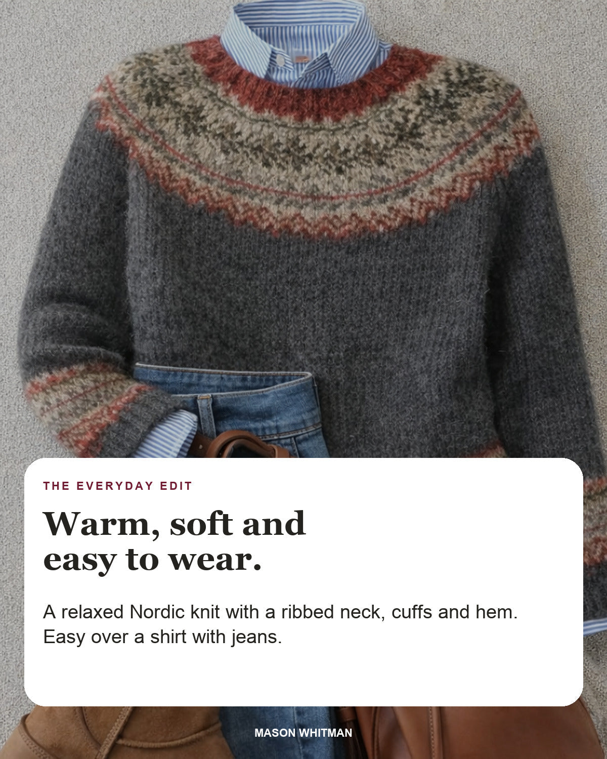 Lauren | Nordic Knit Sweater
