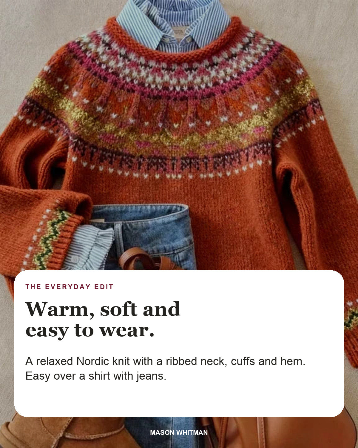 Simona | Nordic Knit Sweater